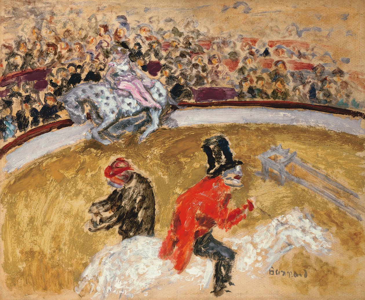 A cirkuszban, 1897 körül (olaj, tábla) alkotó: Pierre Bonnard