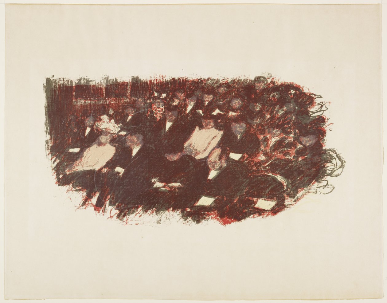 Au Színház, c. 1897-1898 (1899-ben jelent meg) alkotó: Pierre Bonnard