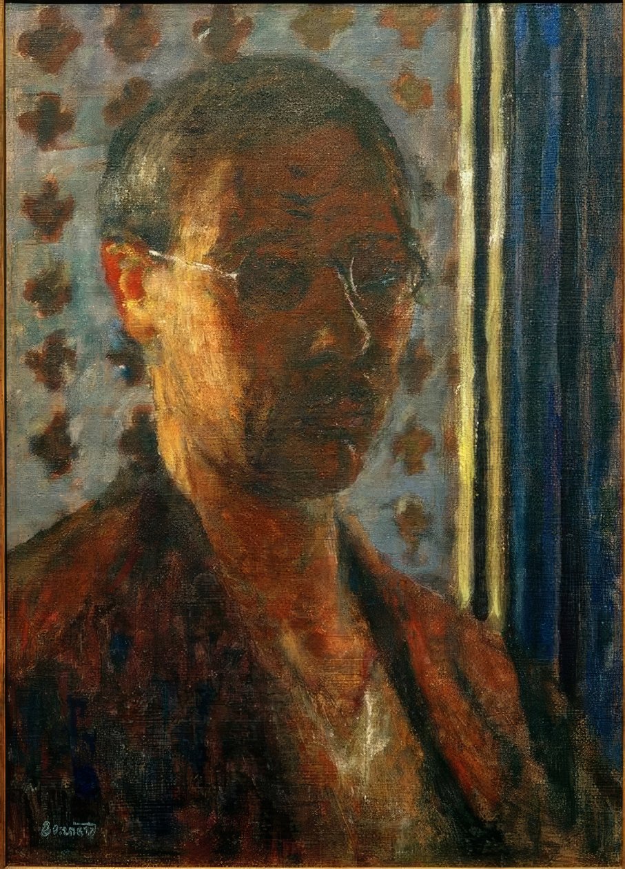 Önarckép a fény ellen, virágos papír alkotó: Pierre Bonnard