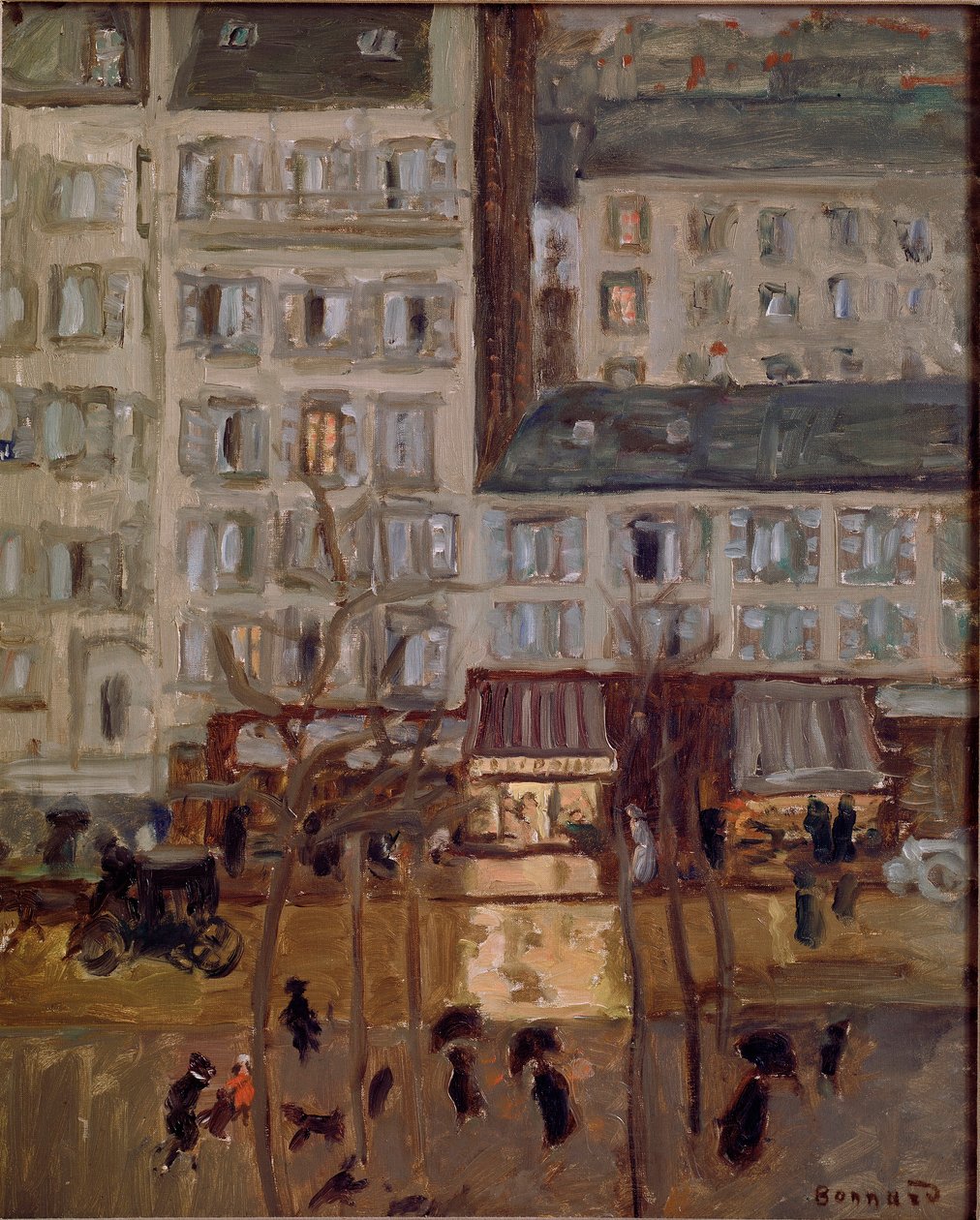 Boulevard de Clichy Pierre Bonnard festménye (1867-1947) 1904 Brüsszel, Gyűjtemény dr. G. Daelemans alkotó: Pierre Bonnard