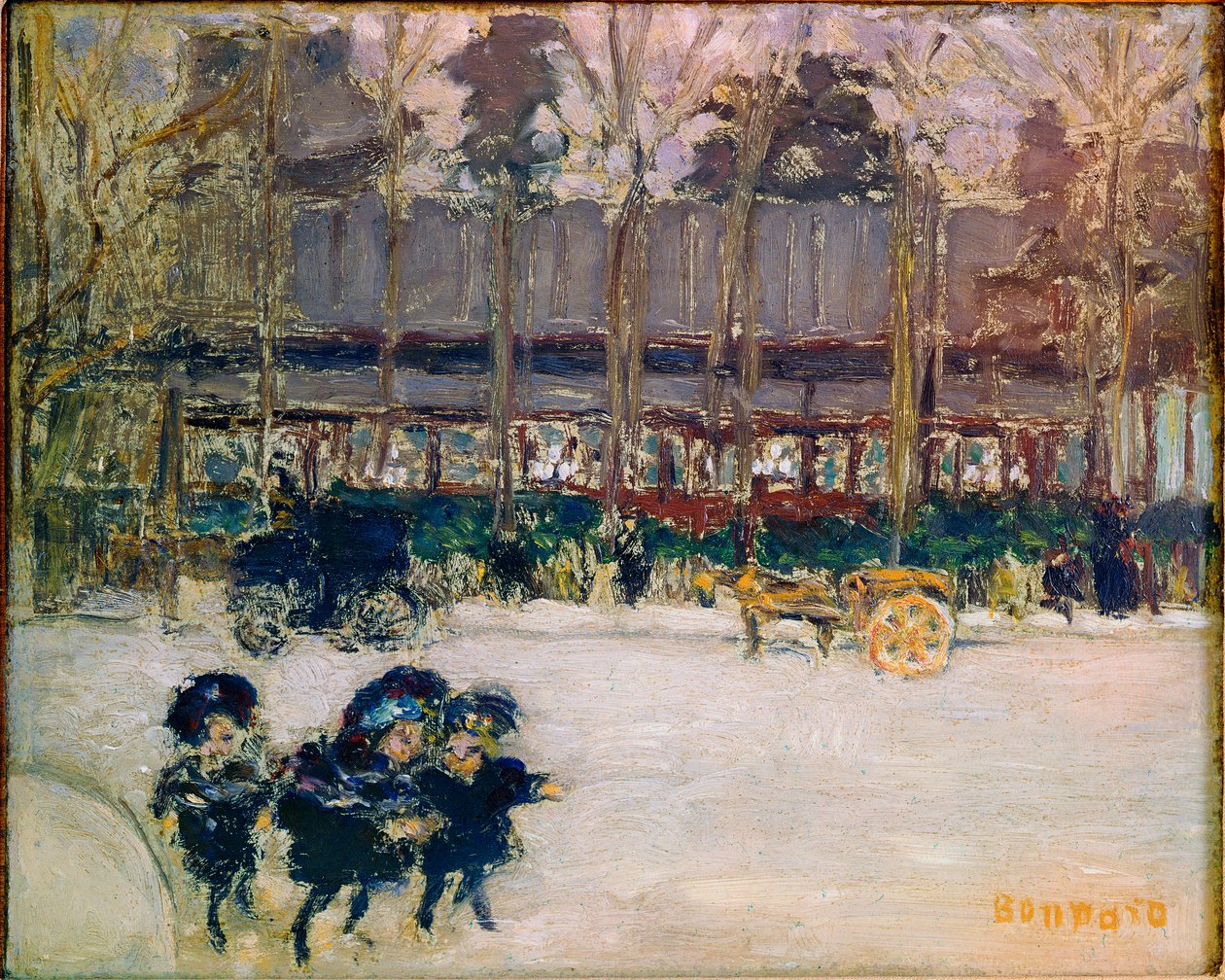 Boulevard de Clichy, három gyerek Pierre Bonnard festménye alkotó: Pierre Bonnard