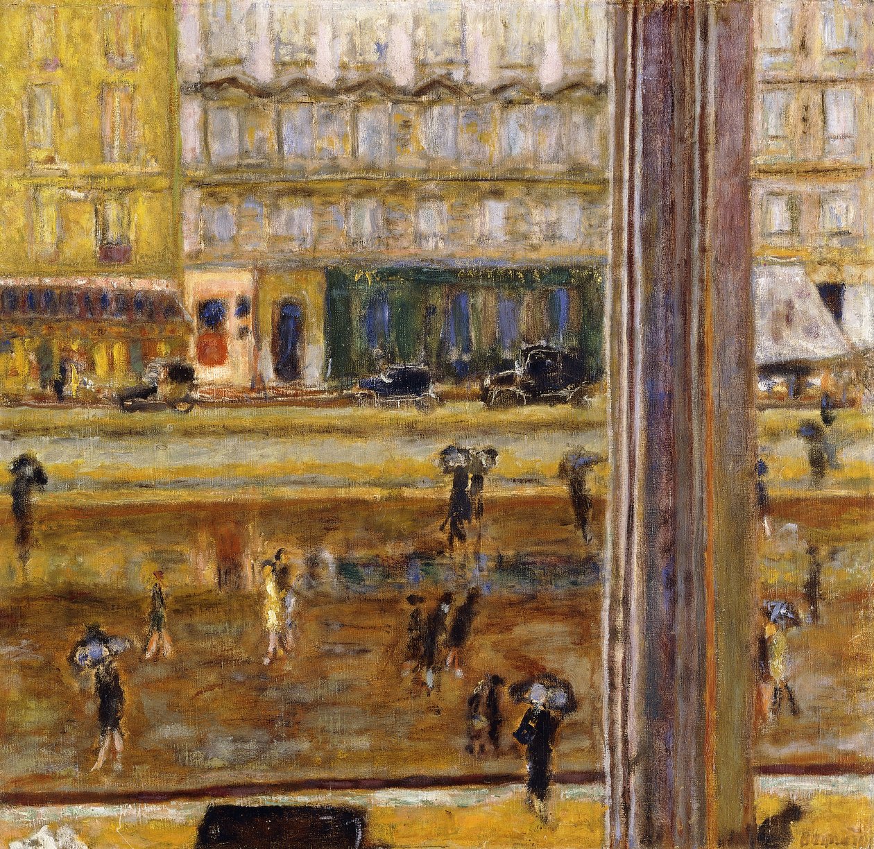 Boulevard des Batignolles (Az eső), 1926 körül (olaj, vászon) alkotó: Pierre Bonnard