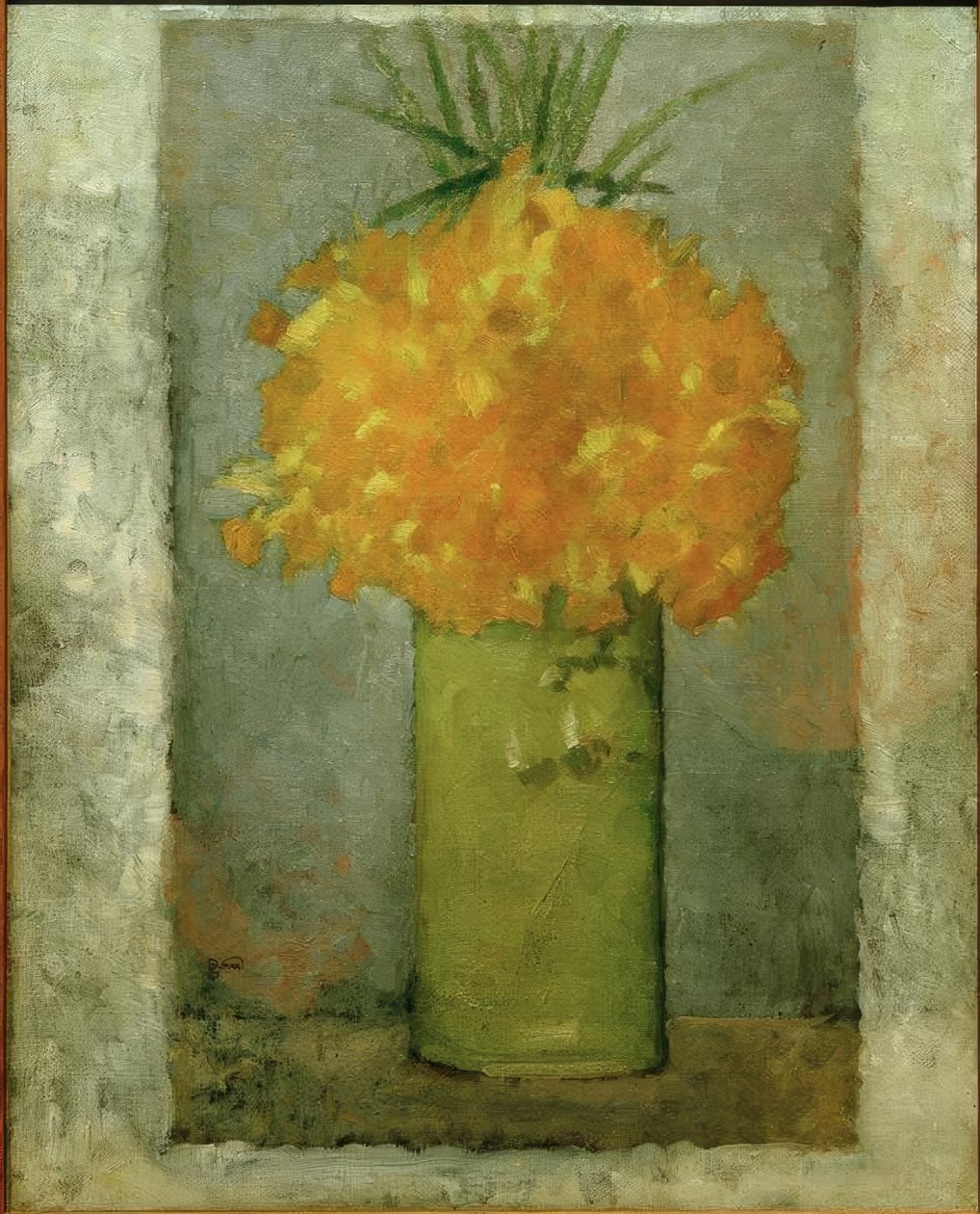 Nárcisz csokor (Nárcisz zöld cserépben) alkotó: Pierre Bonnard