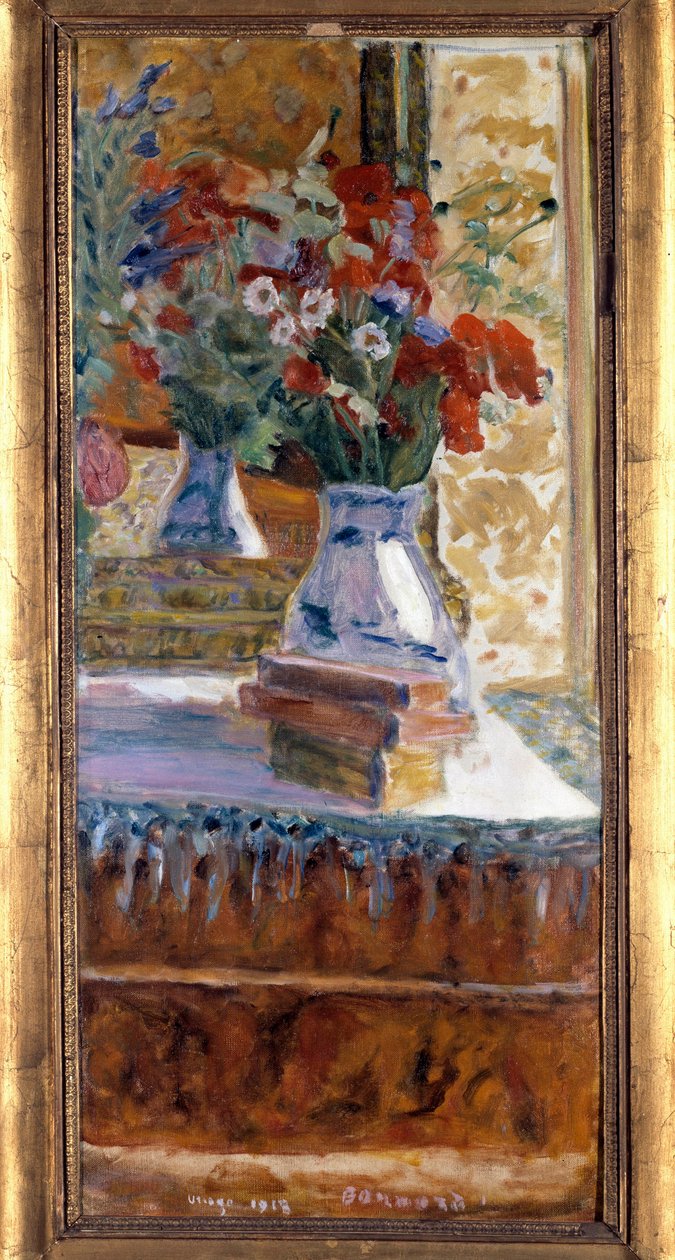 Mákcsokor Pierre Bonnard (1867-1947) festménye. 1918. Dim. 0,72 x 0,325 m. Besancon, Szépművészeti Múzeum alkotó: Pierre Bonnard