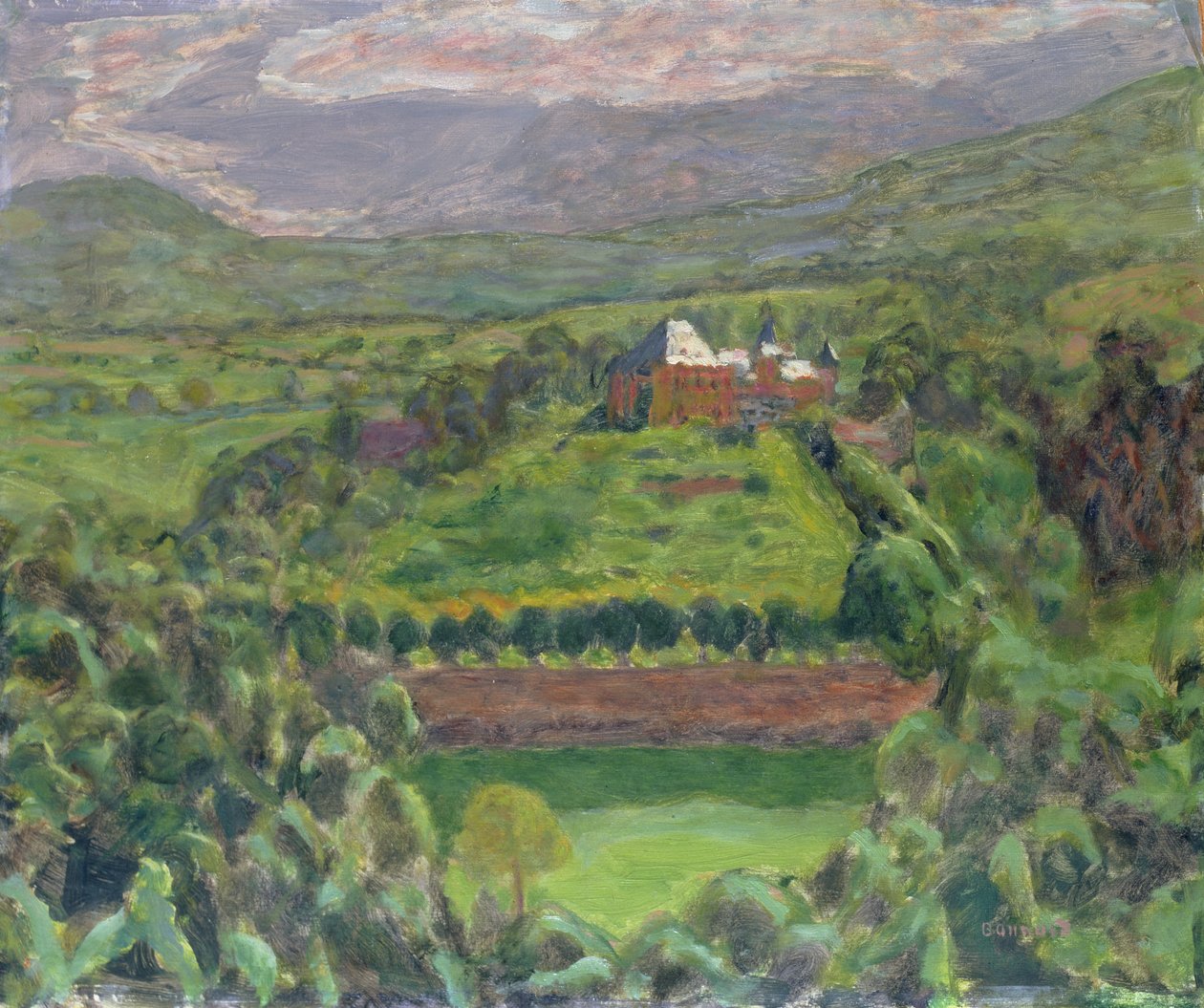 Chateau dUriage, 1918 (olaj, karton) alkotó: Pierre Bonnard