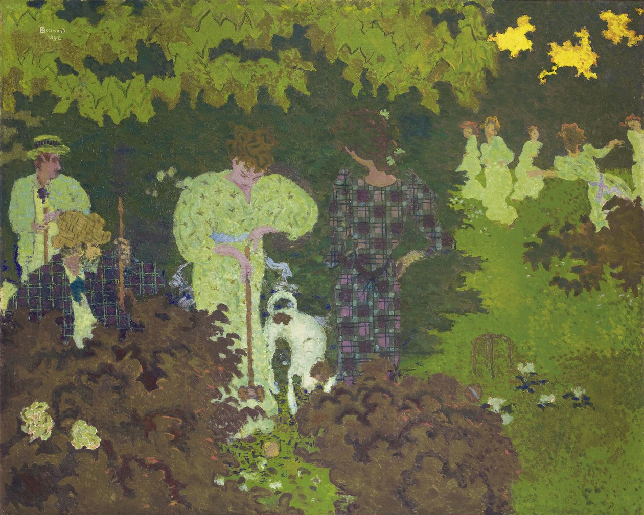 Krokett, 1892 alkotó: Pierre Bonnard
