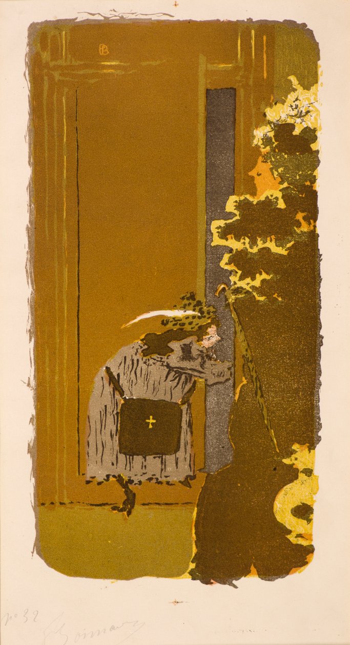 Az utcában, XX. század (litográfia) alkotó: Pierre Bonnard