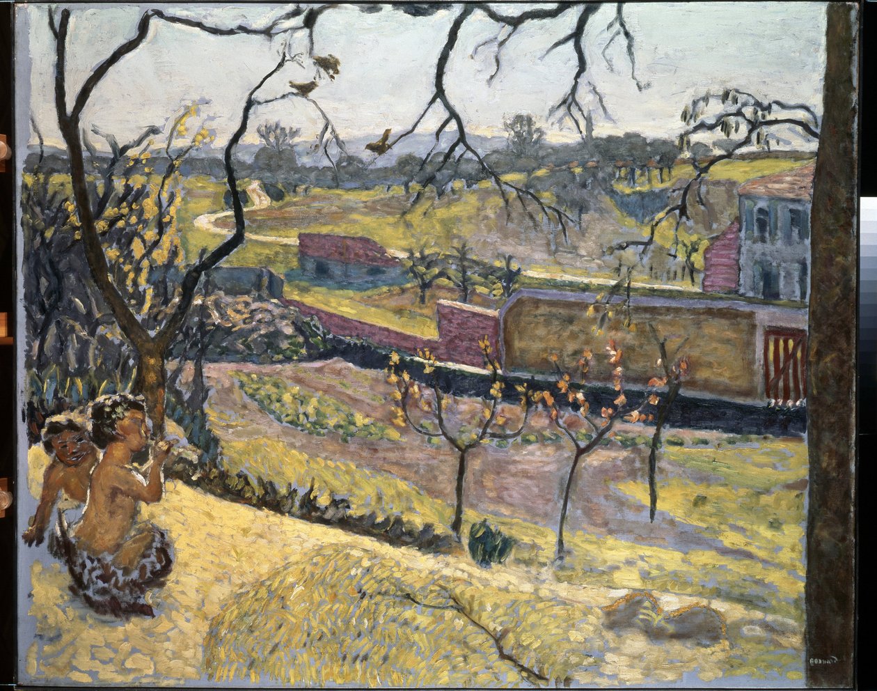 Tavasz kezdete. Kis faunok. Pierre Bonnard festménye (1867-1947) alkotó: Pierre Bonnard