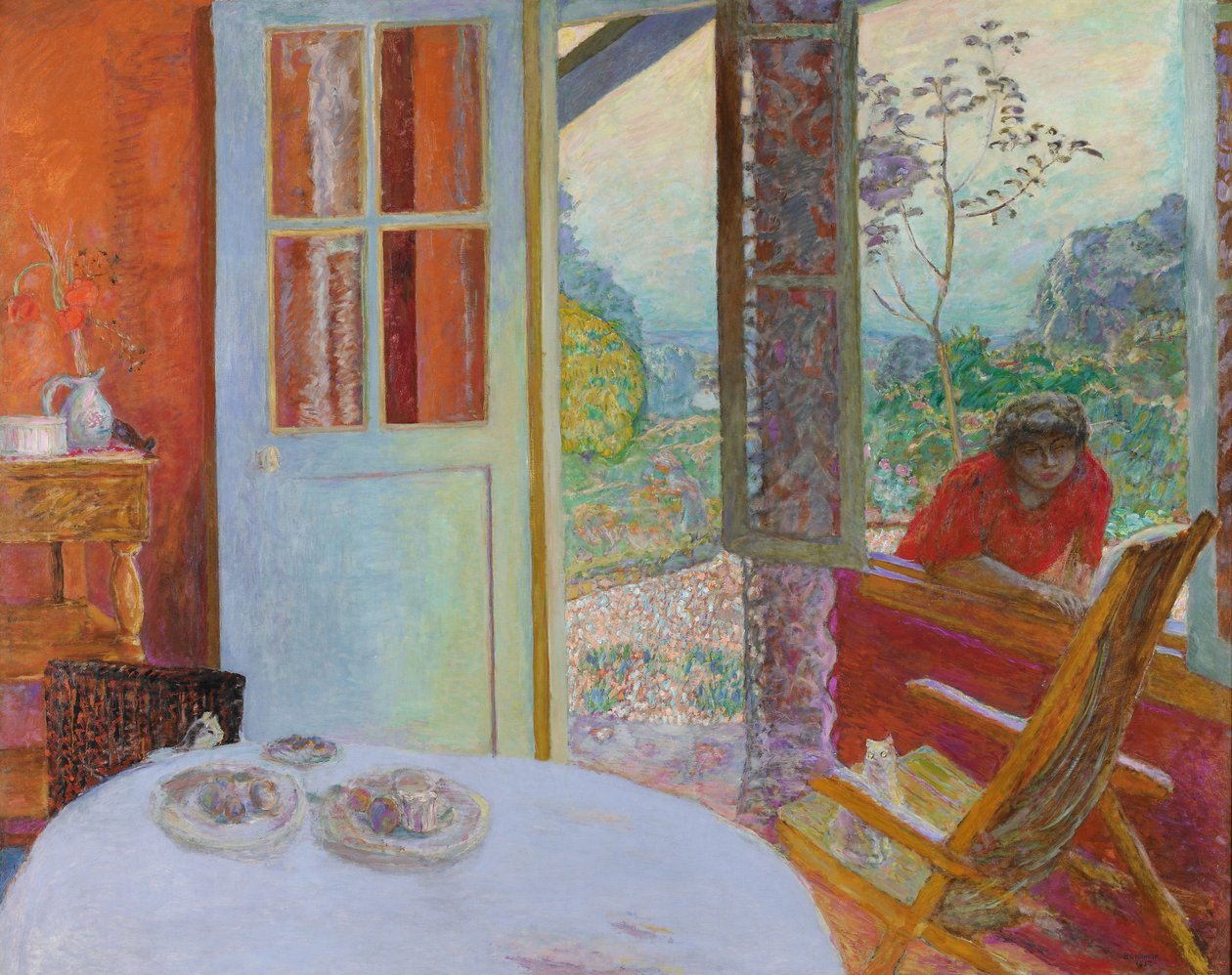 Ebédlő a vidéken alkotó: Pierre Bonnard