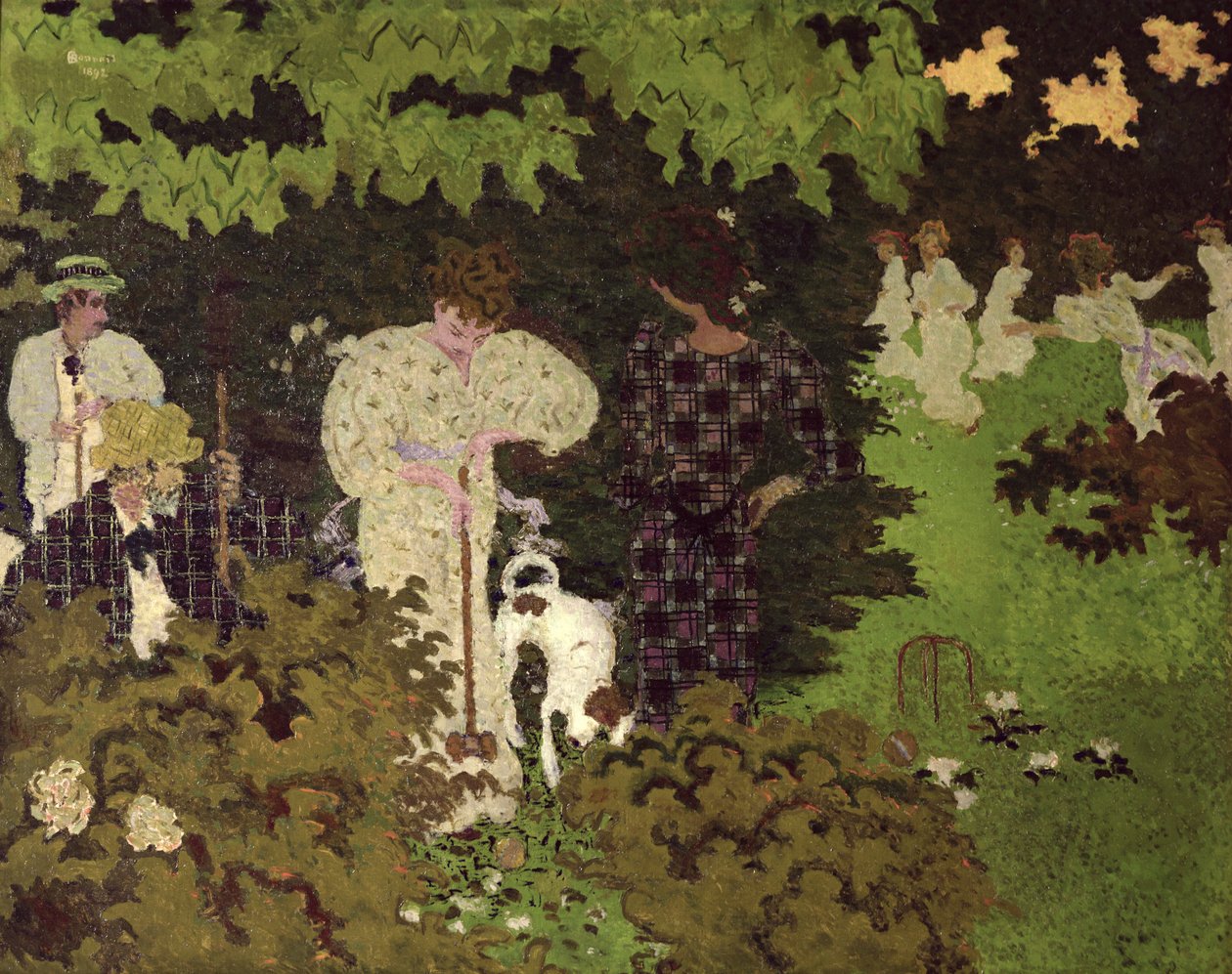 Alkonyat, avagy egy krokett, 1892 alkotó: Pierre Bonnard