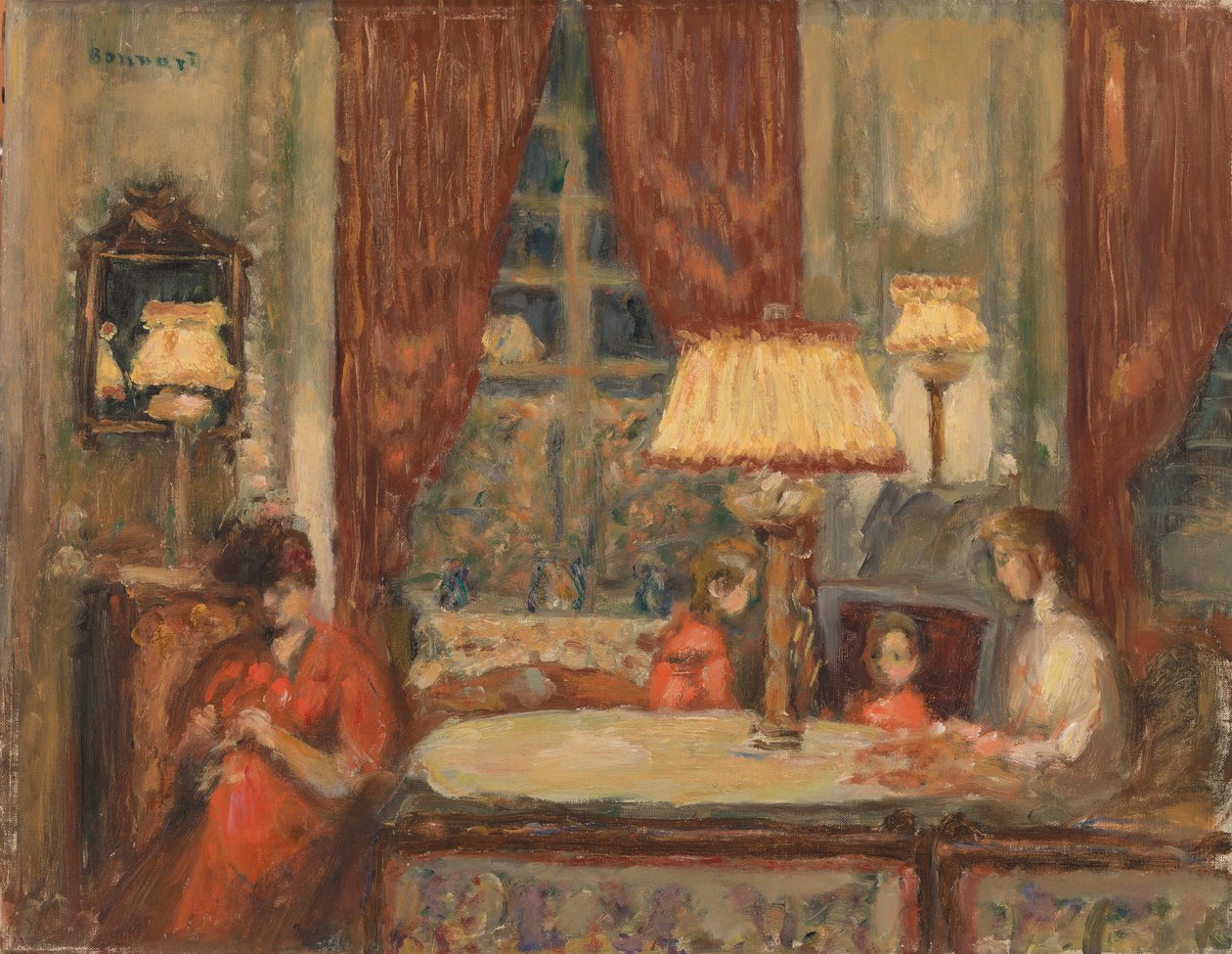 Este a lámpák alatt alkotó: Pierre Bonnard