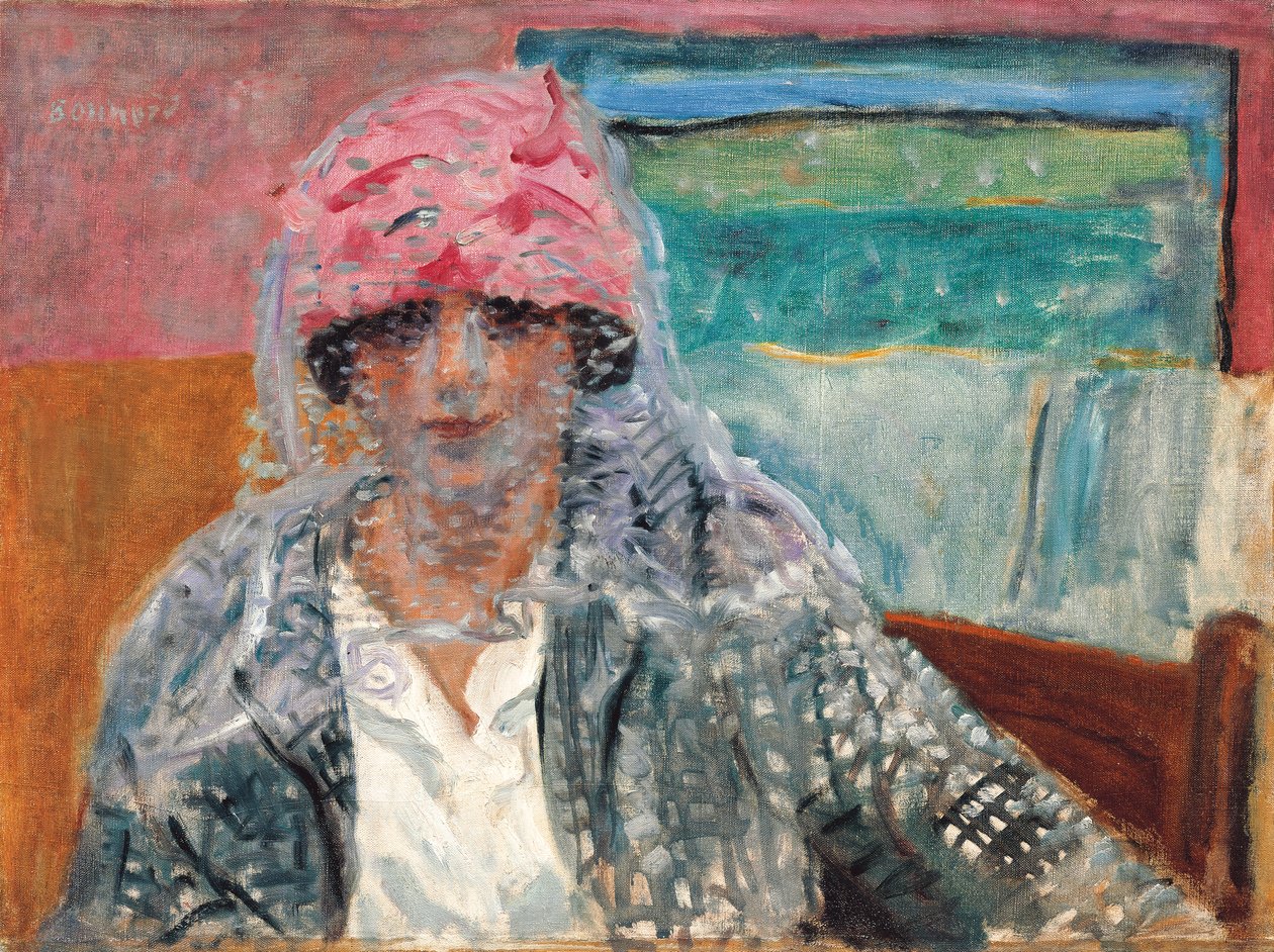 Nő fátyollal (Mme Lucienne Dupuy de Frenelle), 1917 körül (olaj, vászon) alkotó: Pierre Bonnard
