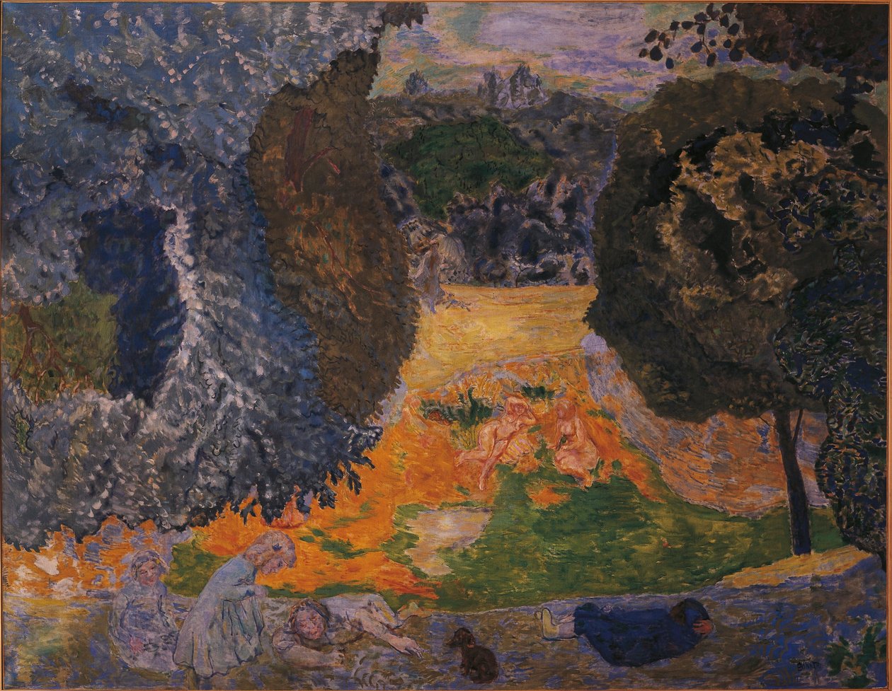 Franciaország, Babis, 1917 nyara (olaj, vászon) alkotó: Pierre Bonnard