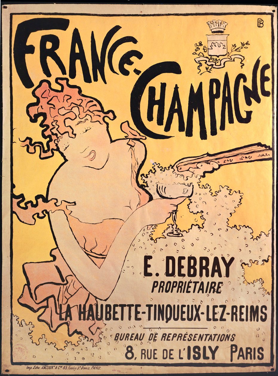 Franciaország Champagne. Litográfia ... (litográfia) alkotó: Pierre Bonnard