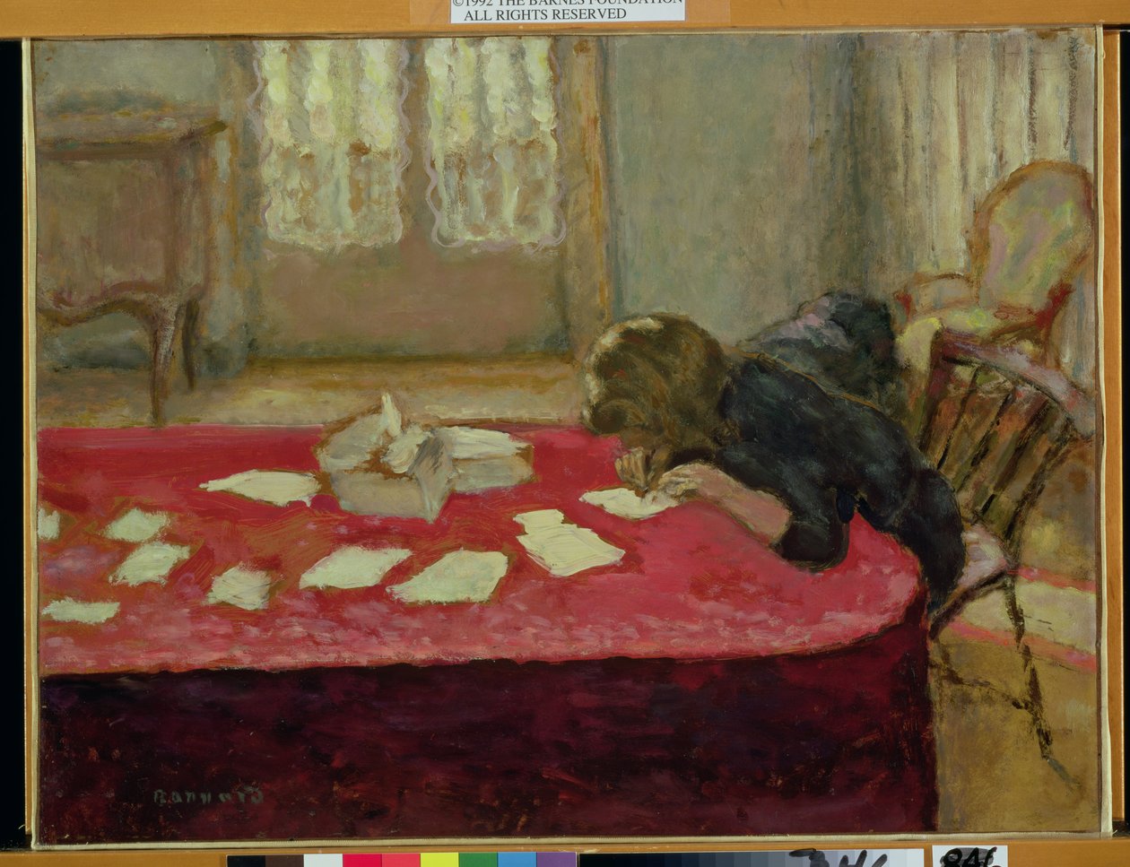 Lány írás alkotó: Pierre Bonnard
