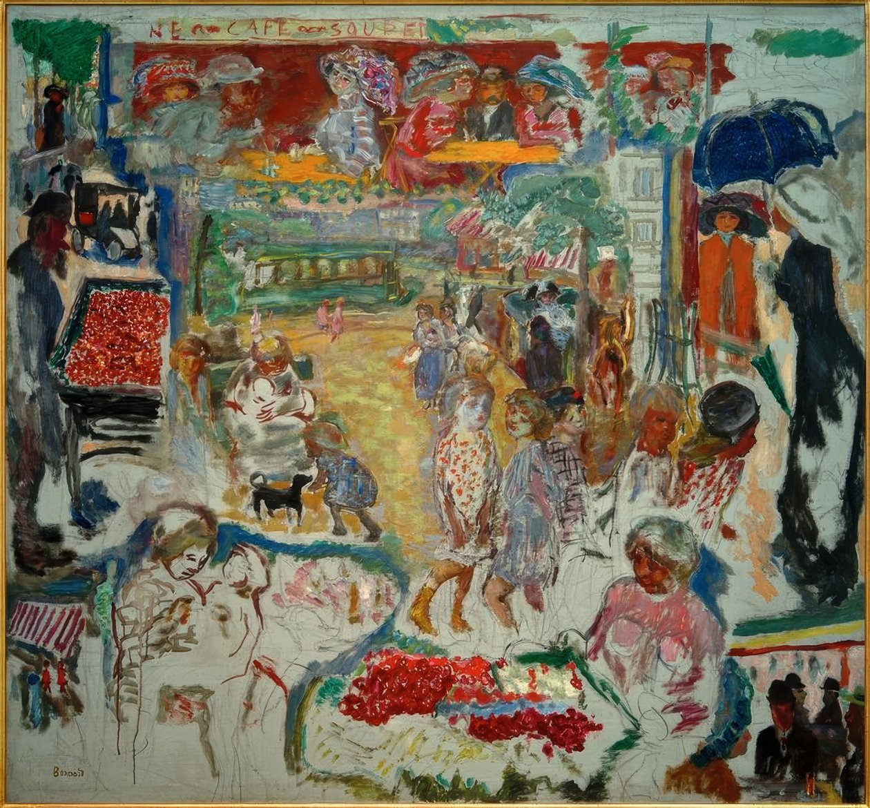 Remek dekoráció, utcakép alkotó: Pierre Bonnard