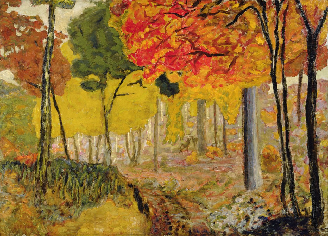 Hindek az aljnövényzetben, 1900 körül alkotó: Pierre Bonnard