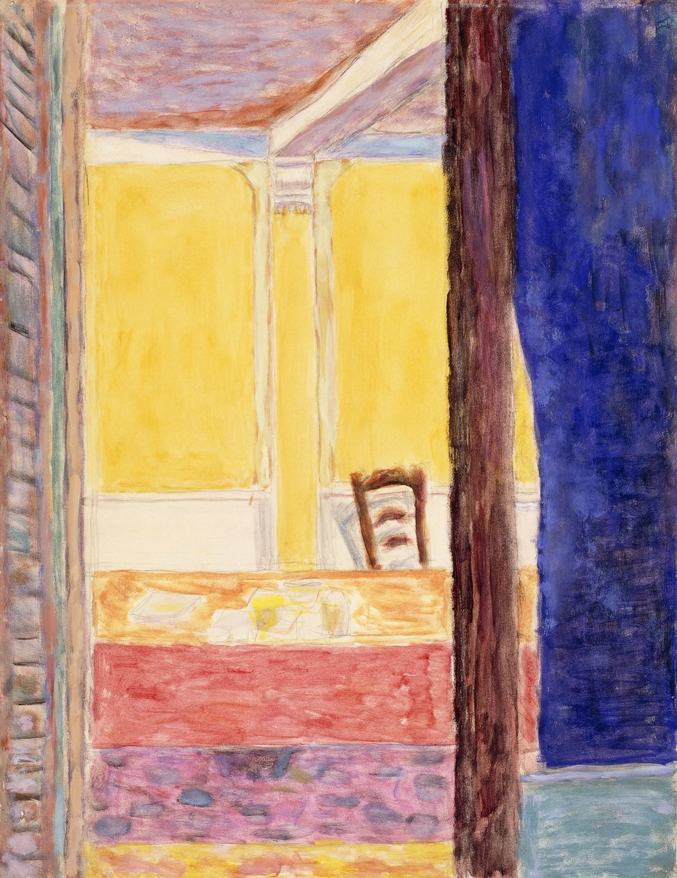 A festő háza Cannet közelében; A festő Le Cannet-i házának belseje alkotó: Pierre Bonnard