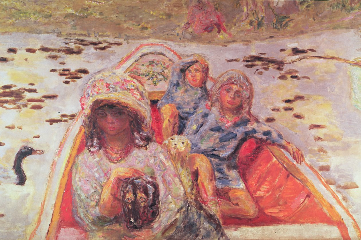 In the Boat, részlet a lányokról, 1907 körül (olaj, vászon) (91687 részlet) alkotó: Pierre Bonnard