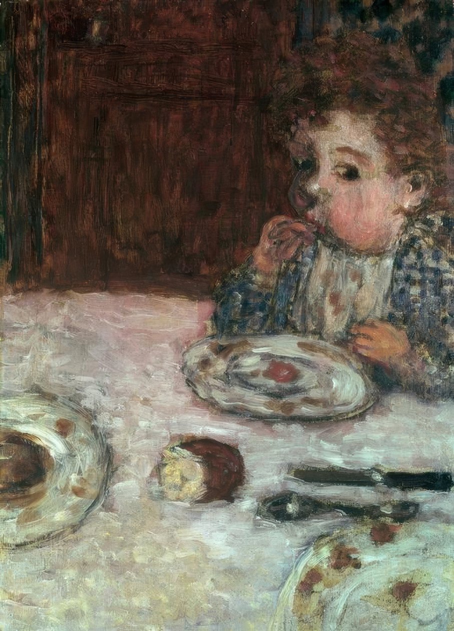 Gyermek a reggelinél alkotó: Pierre Bonnard