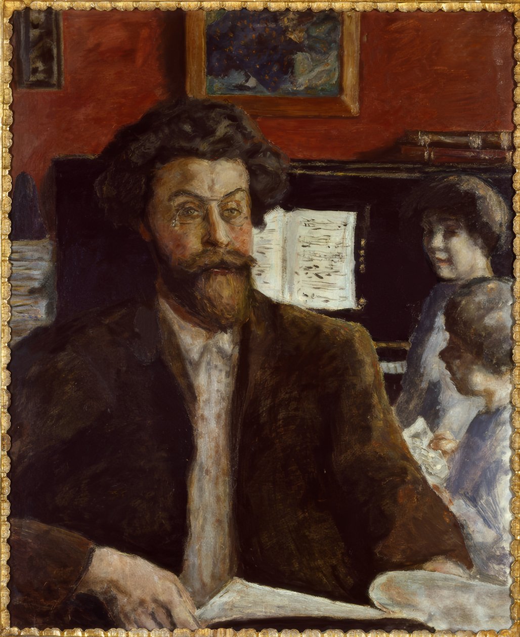 Claude Terrasse zeneszerző Jean és Charles fiaival alkotó: Pierre Bonnard