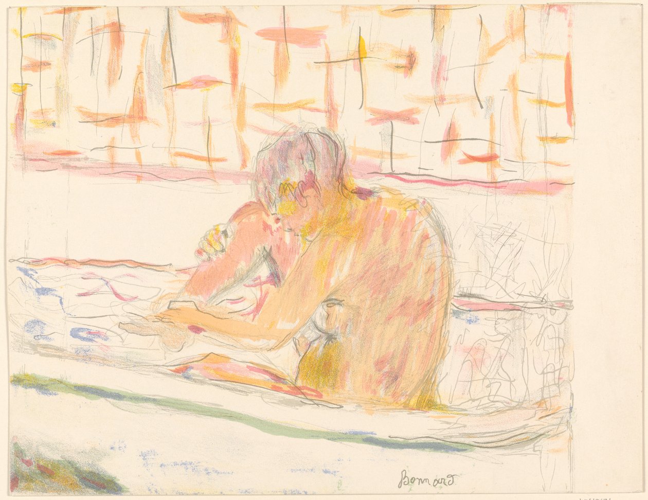 Nő a fürdőkádban alkotó: Pierre Bonnard