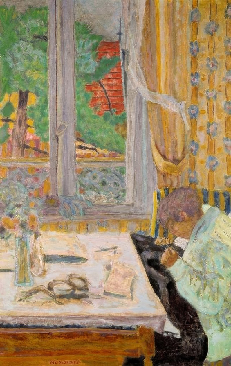 A varrónő, avagy varrás az ablak mellett alkotó: Pierre Bonnard