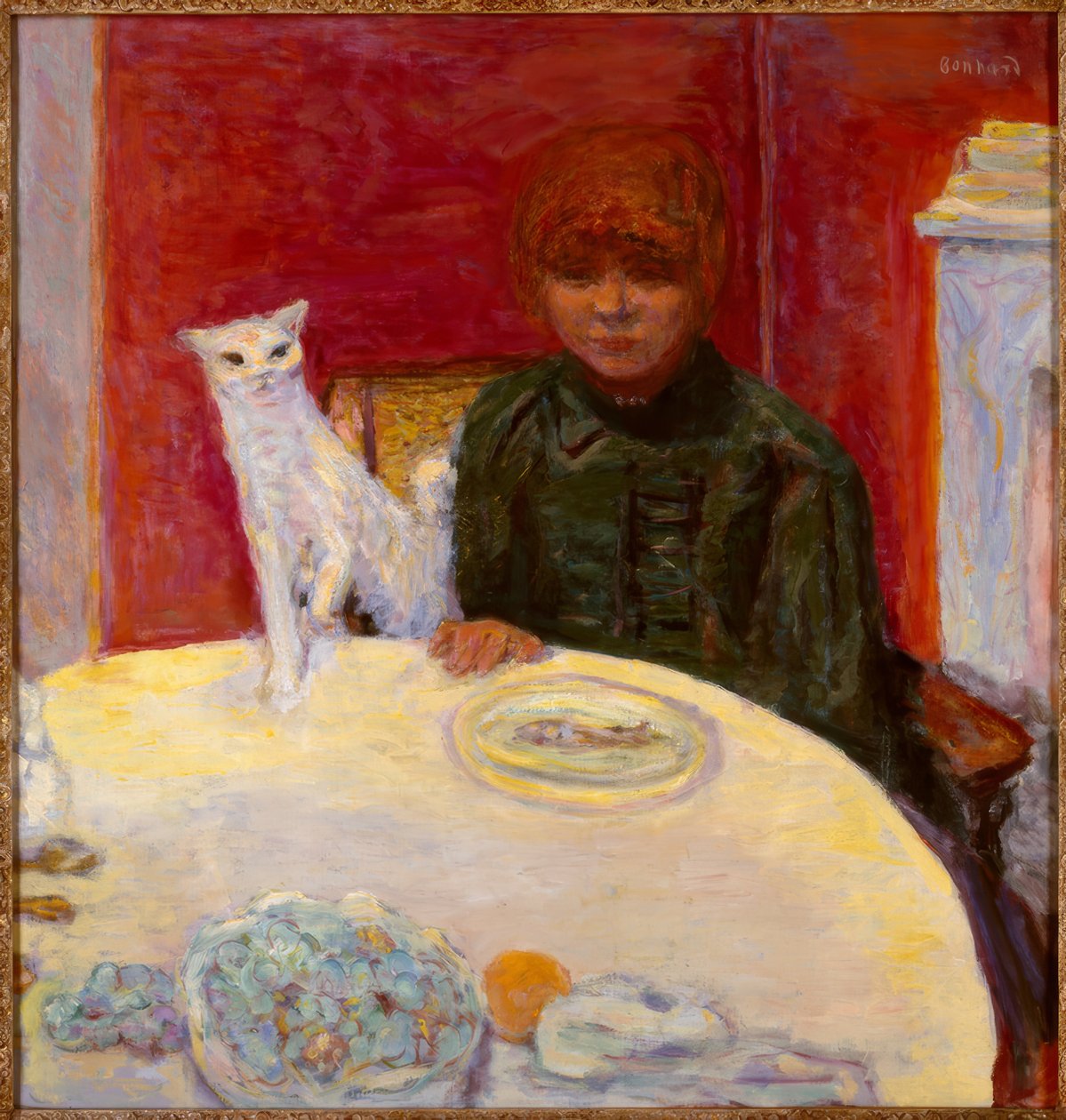 A nő a macskával vagy az igényes macska alkotó: Pierre Bonnard