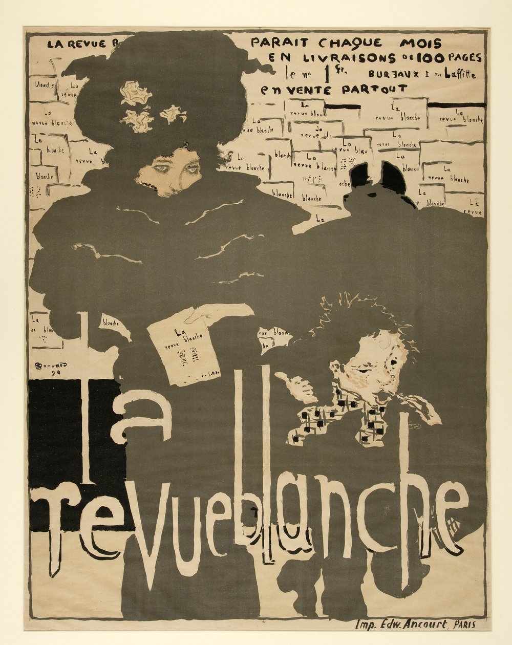 The White Review, pub. 1894 (színes litó) alkotó: Pierre Bonnard