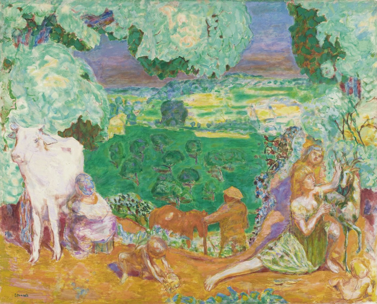 La Symphonie pastorale táj, 1916-1920 alkotó: Pierre Bonnard