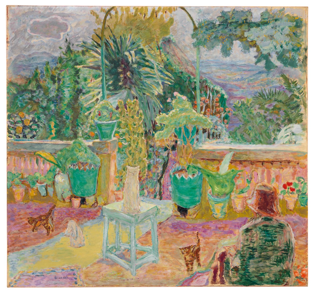 Terasz vagy terasz Grasse-ban alkotó: Pierre Bonnard