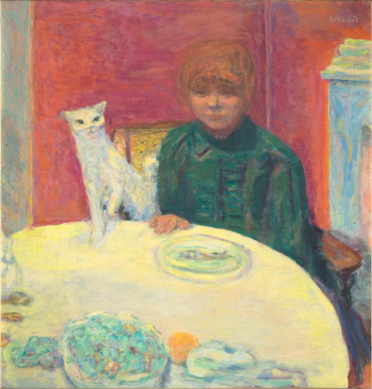 La femme au chat Nő macskával, 1912. alkotó: Pierre Bonnard
