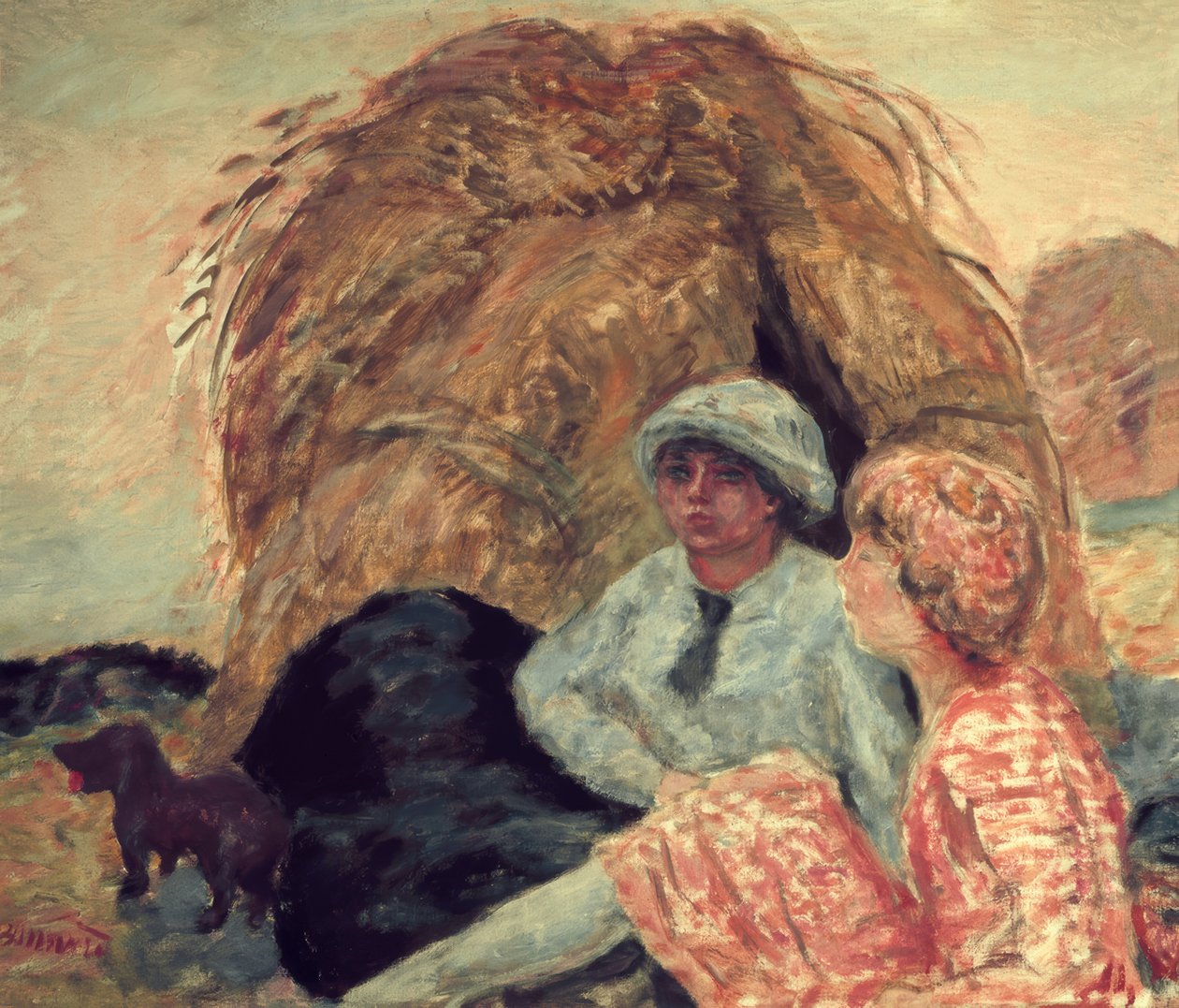 A köszörűkő (Madame Marthe Bonnard és barátja) alkotó: Pierre Bonnard