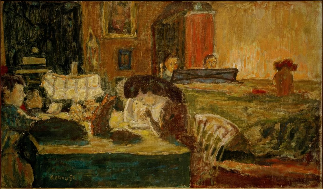 Este a nappaliban (Famille Terrasse) alkotó: Pierre Bonnard