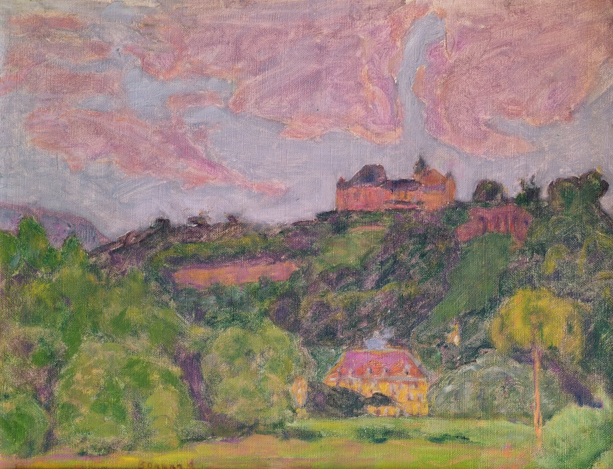 Táj az Uriage-ban alkotó: Pierre Bonnard