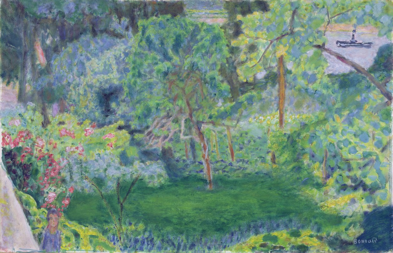 Táj bárkával, 1930 körül alkotó: Pierre Bonnard