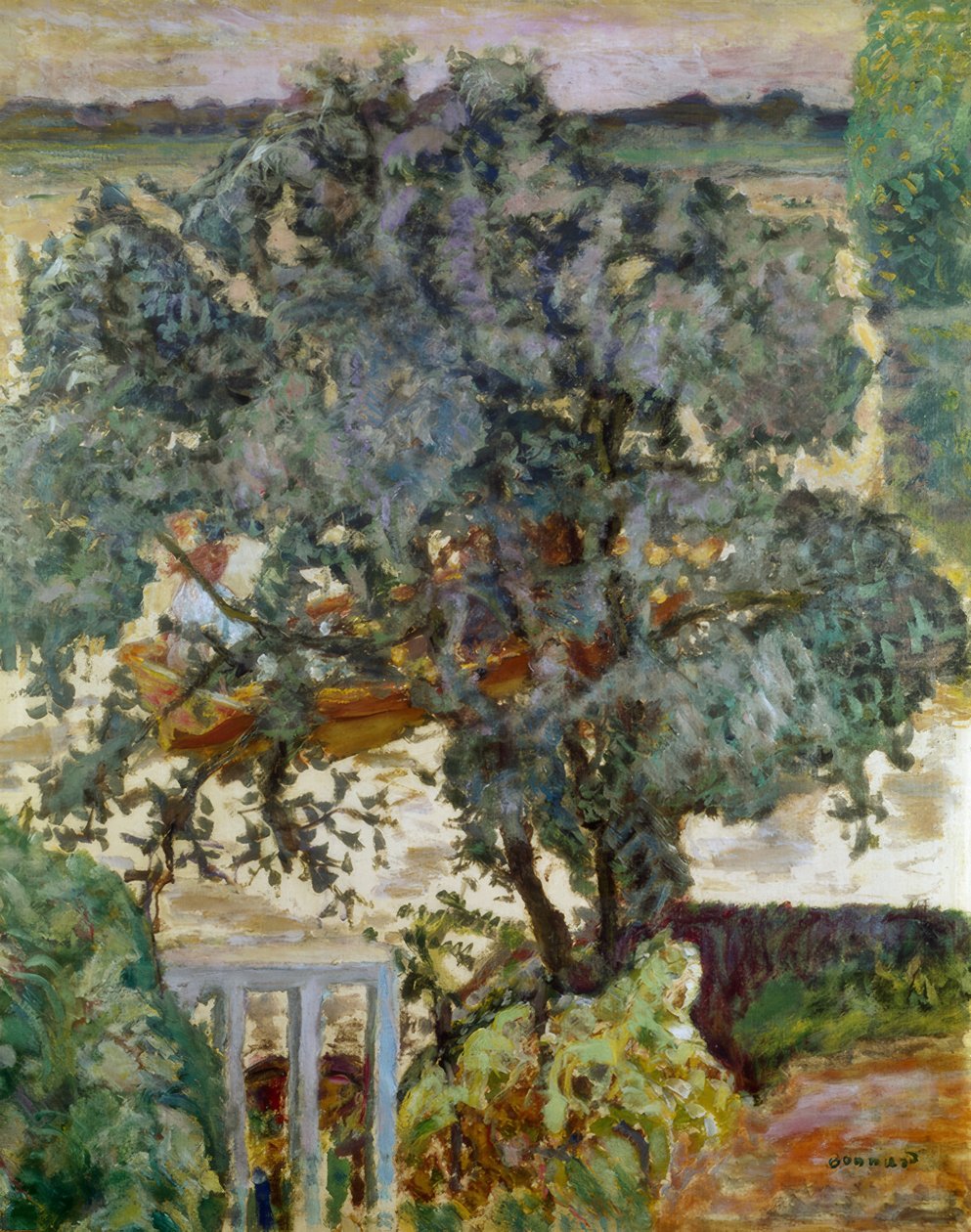 A fa a folyó mellett alkotó: Pierre Bonnard