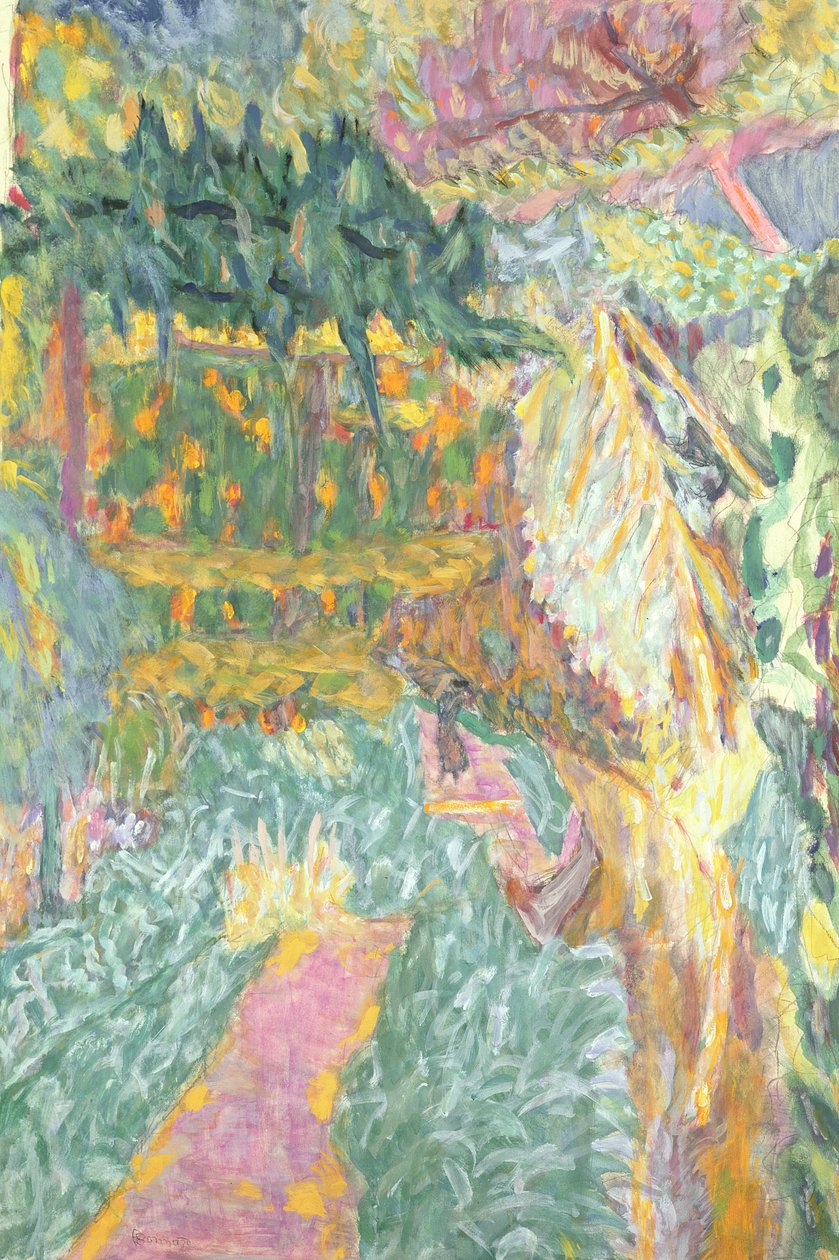 A kert Le Cannet-ban alkotó: Pierre Bonnard