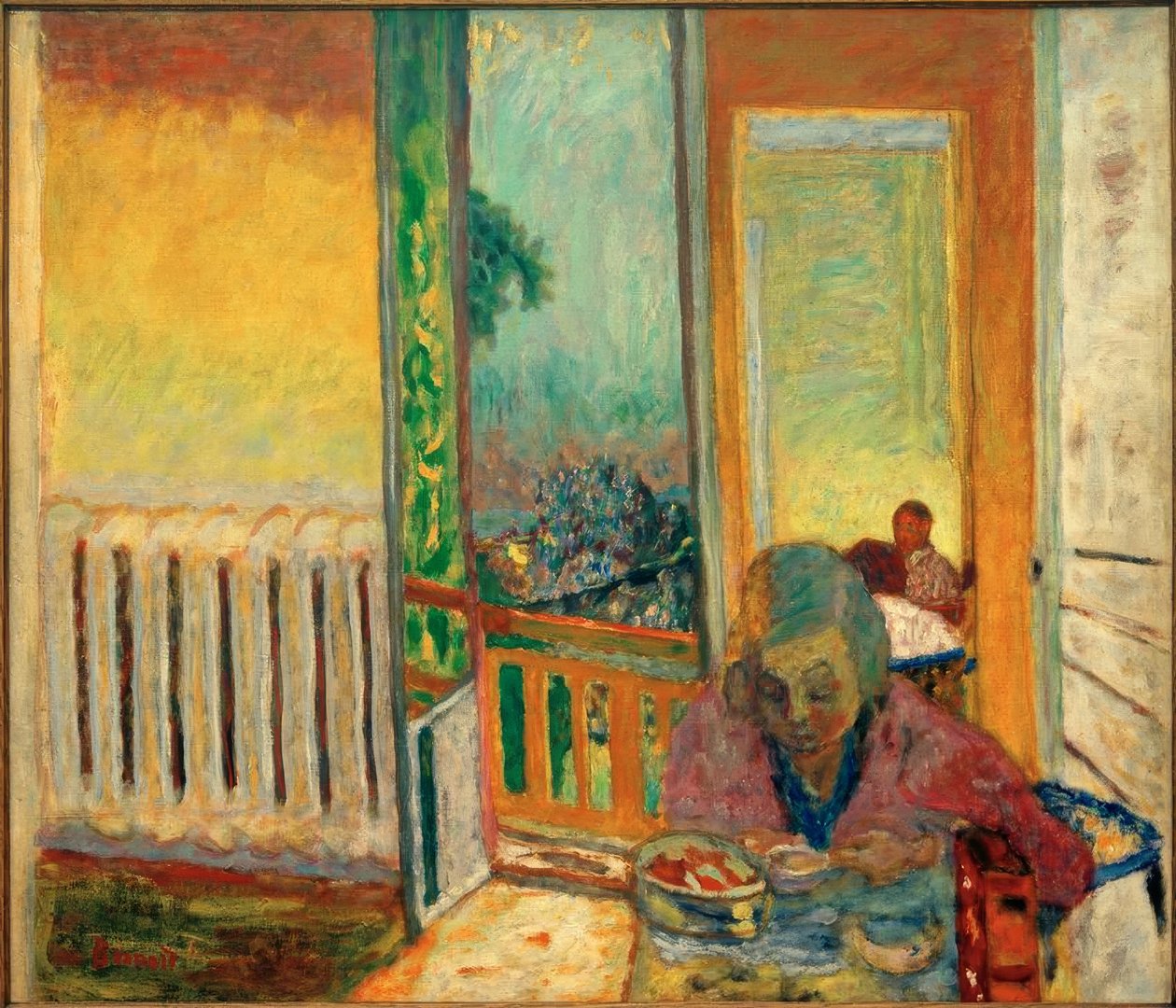 Reggeli a radiátornál alkotó: Pierre Bonnard