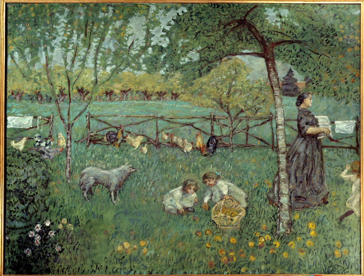 Le grand jardin Pierre Bonnard (1867-1947) festménye 1894 V. 1,68x2,2 m Párizs, Musee d