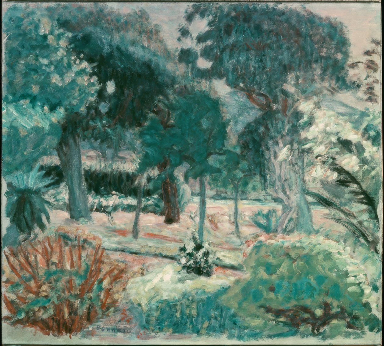 A kert Le Varban (Saint-Tropez, Villa Joséphine) alkotó: Pierre Bonnard