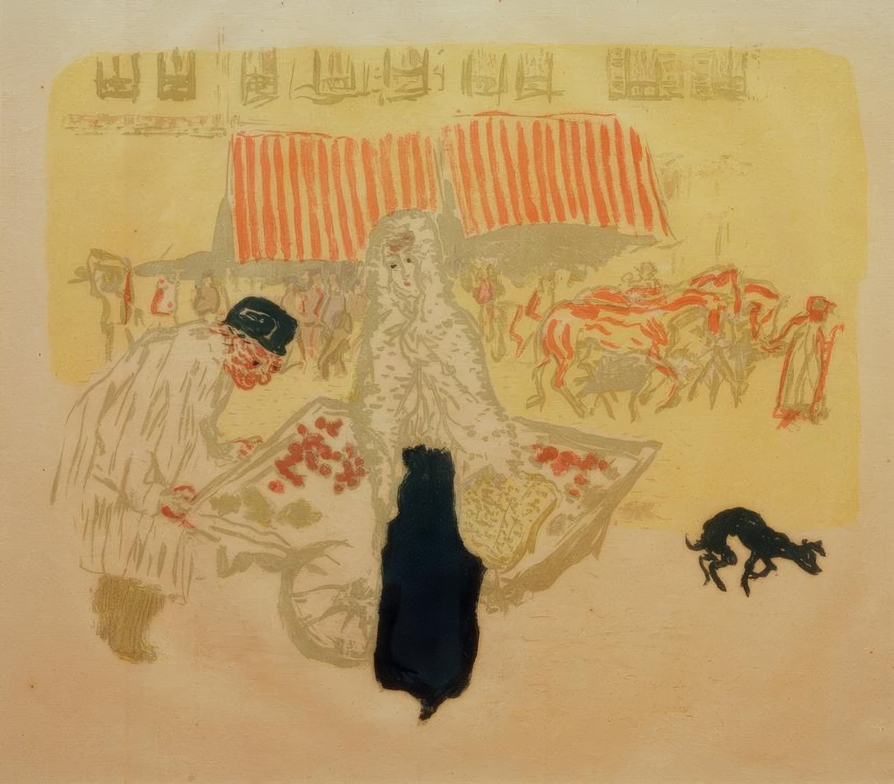 A négy évszak kereskedője (Gemüsehändler) alkotó: Pierre Bonnard