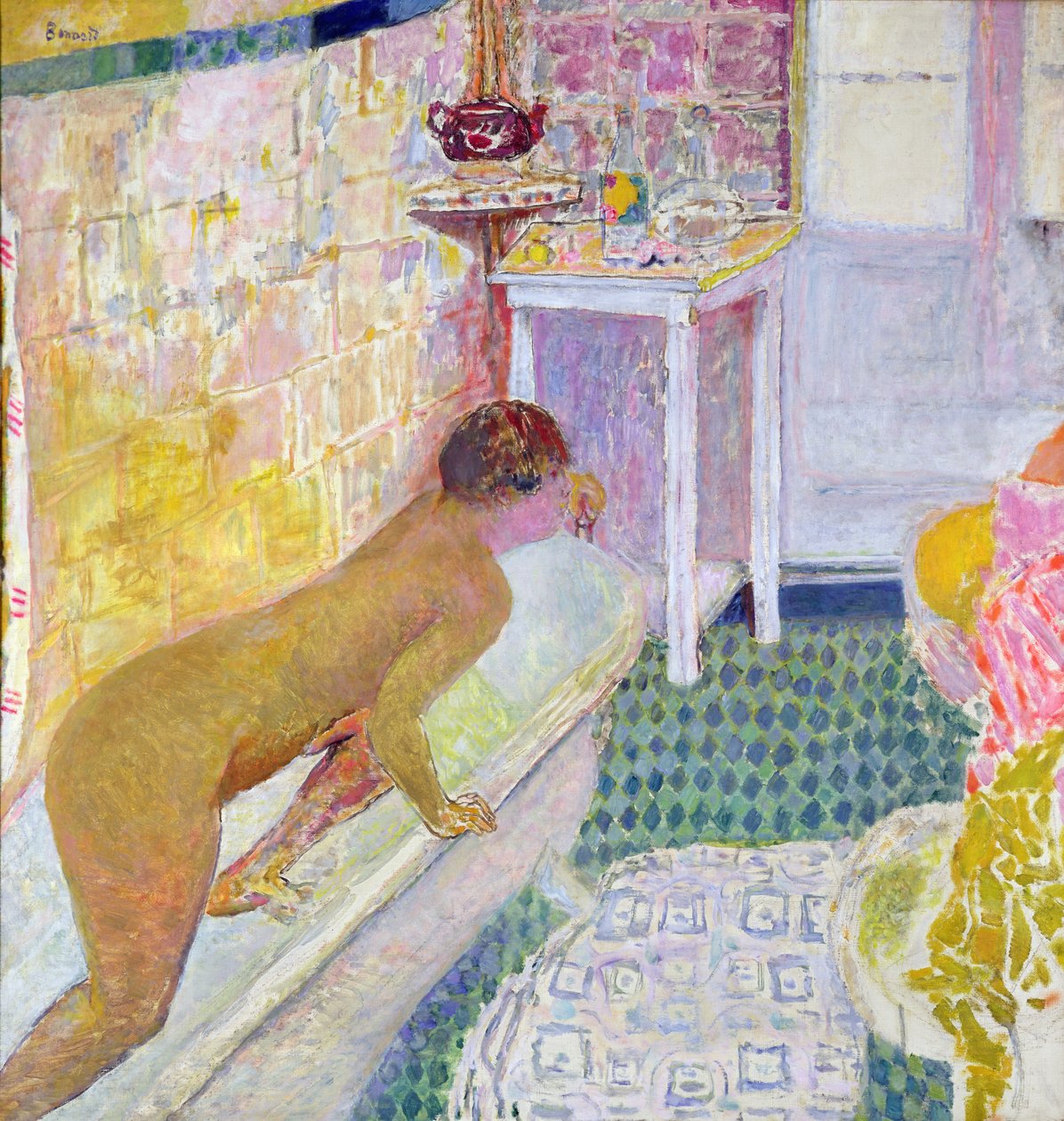 A fürdő elhagyása, 1926-30 körül alkotó: Pierre Bonnard