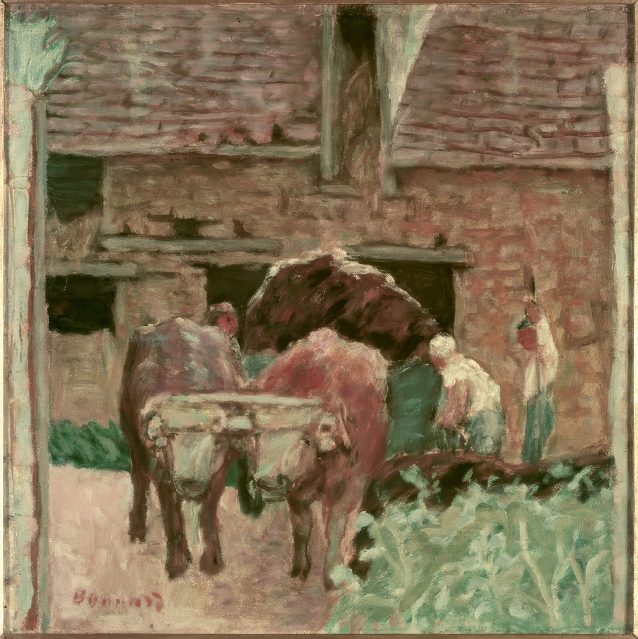 A két ökör és a farm alkotó: Pierre Bonnard