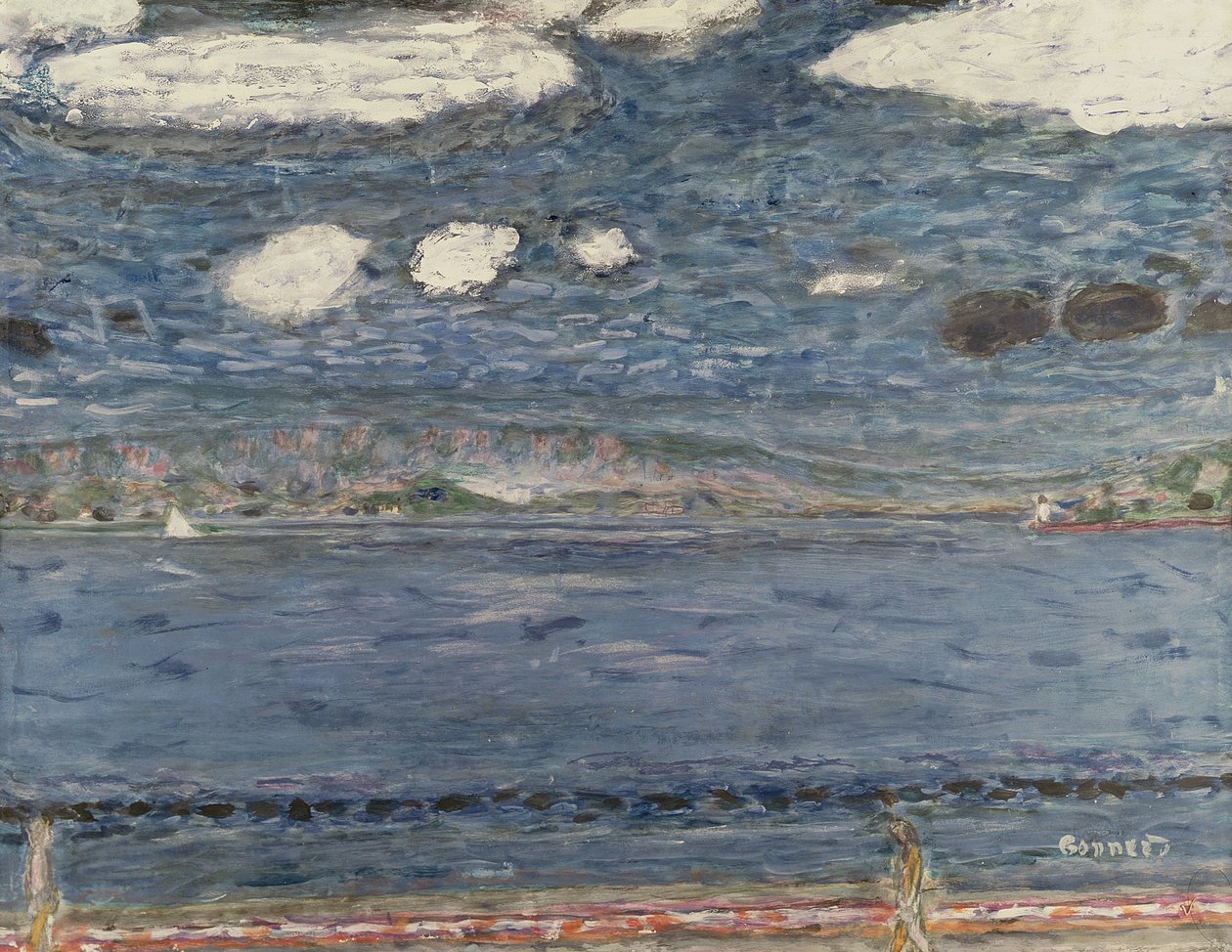 Mediterrán, 1941-44 körül (guache és ceruza papíron) alkotó: Pierre Bonnard