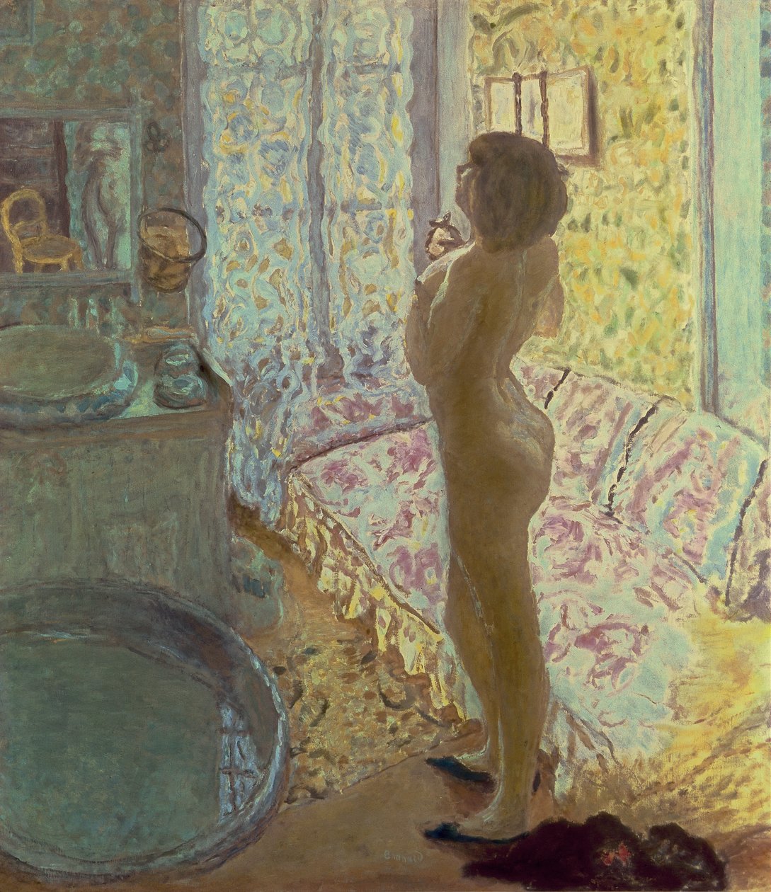 Akt háttérvilágításban, avagy The Eau de Cologne, 1908-09 alkotó: Pierre Bonnard