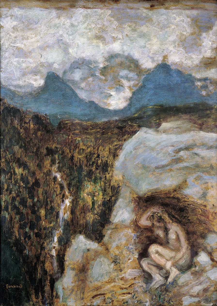 Nue au Rocher (olaj a fedélzeten) alkotó: Pierre Bonnard