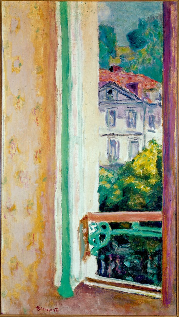 Nyitott ablak Pierre Bonnard (1867-1947) Milánó Uriage festményében, Jesi gyűjtemény alkotó: Pierre Bonnard