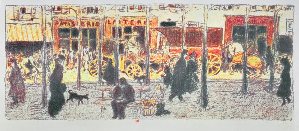 Párizsi körút, 1896 alkotó: Pierre Bonnard