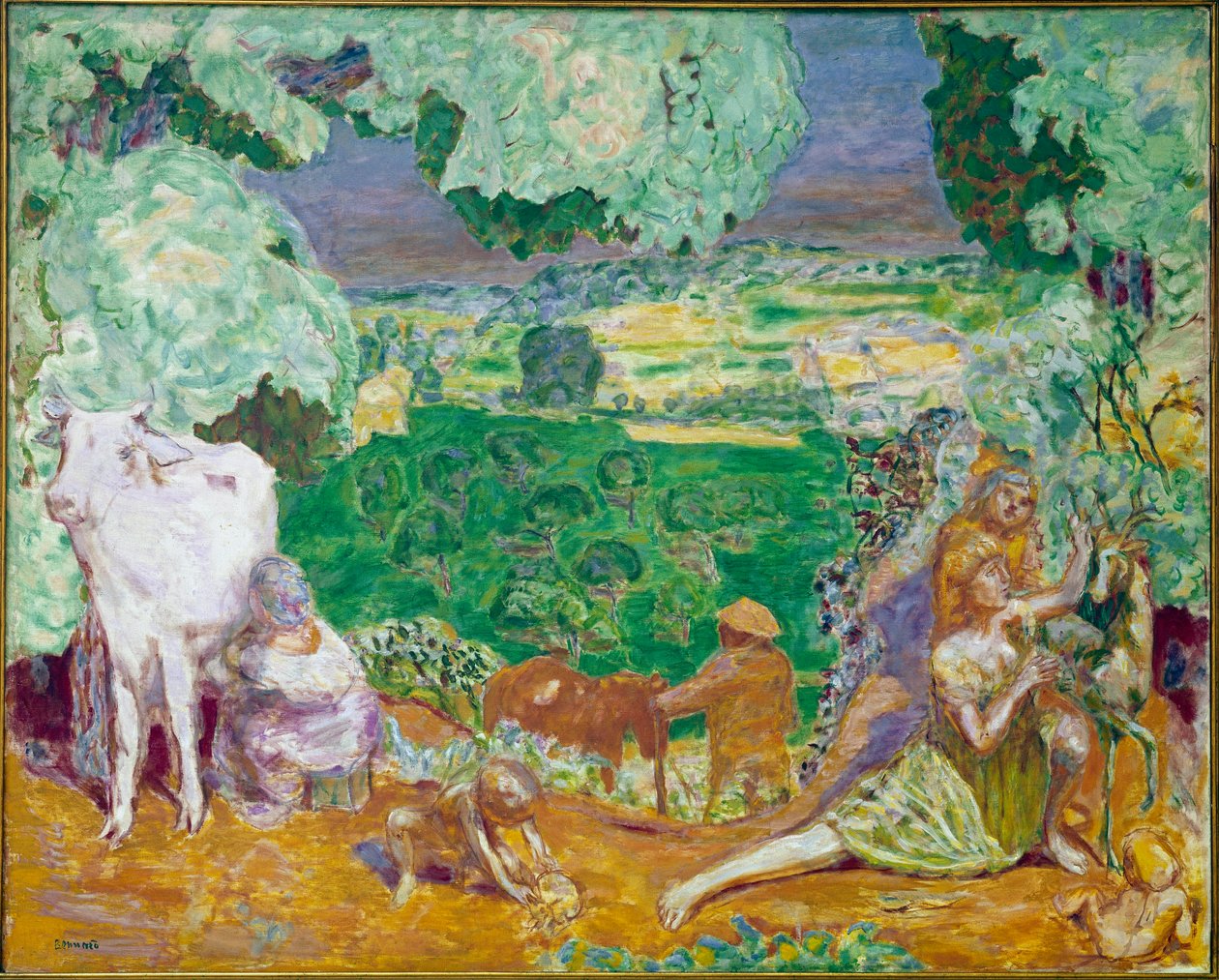 Pasztorális szimfónia (olaj, vászon alkotó: Pierre Bonnard